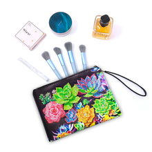 Load image into Gallery viewer, Partial Shaped Drill DIY Diamond Painting Bag with Zipper Diamond Leather Clutch