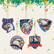 Load image into Gallery viewer, Double Sided Diamond Art Keychains Pendant DIY Shaped Drill Diamond Art Ornament