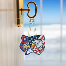 Load image into Gallery viewer, Double Sided Diamond Art Keychains Pendant DIY Shaped Drill Diamond Art Ornament