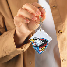 Load image into Gallery viewer, Double Sided Diamond Art Keychains Pendant DIY Shaped Drill Diamond Art Ornament