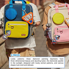 Load image into Gallery viewer, Double Sided Diamond Art Keychains Pendant DIY Shaped Drill Diamond Art Ornament