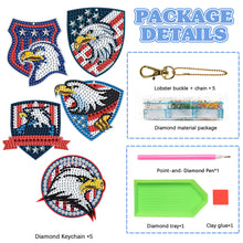 Load image into Gallery viewer, Double Sided Diamond Art Keychains Pendant DIY Shaped Drill Diamond Art Ornament