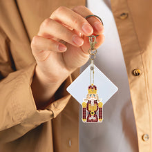 Load image into Gallery viewer, Double Sided Diamond Art Keychains Pendant DIY Shaped Drill Diamond Art Ornament