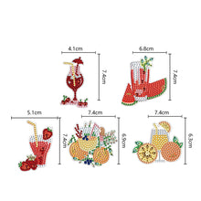 Load image into Gallery viewer, Double Sided Diamond Art Keychains Pendant DIY Shaped Drill Diamond Art Ornament