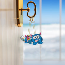 Load image into Gallery viewer, Double Sided Diamond Art Keychains Pendant DIY Shaped Drill Diamond Art Ornament