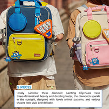 Load image into Gallery viewer, Double Sided Diamond Art Keychains Pendant DIY Shaped Drill Diamond Art Ornament