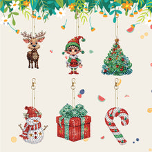 Load image into Gallery viewer, Double Sided Diamond Art Keychains Pendant DIY Shaped Drill Diamond Art Ornament