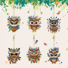 Load image into Gallery viewer, Double Sided Diamond Art Keychains Pendant DIY Shaped Drill Diamond Art Ornament