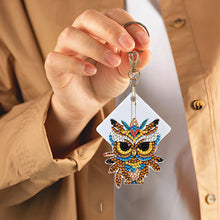 Load image into Gallery viewer, Double Sided Diamond Art Keychains Pendant DIY Shaped Drill Diamond Art Ornament