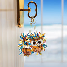 Load image into Gallery viewer, Double Sided Diamond Art Keychains Pendant DIY Shaped Drill Diamond Art Ornament