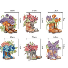 Load image into Gallery viewer, Double Sided Diamond Art Keychains Pendant DIY Shaped Drill Diamond Art Ornament