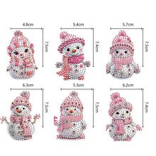 Load image into Gallery viewer, Double Sided Diamond Art Keychains Pendant DIY Shaped Drill Diamond Art Ornament