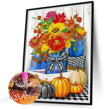 Load image into Gallery viewer, Diamond Painting - Partial Special Shaped - Thanksgiving Pumpkin Herbs (30*40CM)