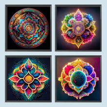 Load image into Gallery viewer, 4pcs Diamond Painting Set - Colorful mandala (30*30CM)