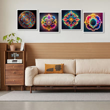 Load image into Gallery viewer, 4pcs Diamond Painting Set - Colorful mandala (30*30CM)