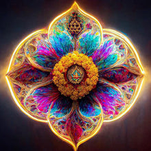 Load image into Gallery viewer, 4pcs Diamond Painting Set - Colorful mandala (30*30CM)