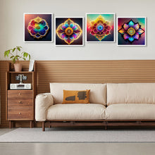 Load image into Gallery viewer, 4pcs Diamond Painting Set - Colorful mandala (30*30CM)