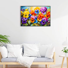Load image into Gallery viewer, Diamond Painting - Full Round - pansy field (60*40CM)