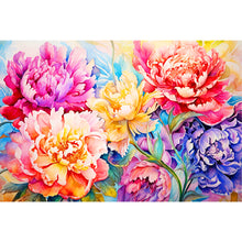Load image into Gallery viewer, Diamond Painting - Full Round - peony field (60*40CM)