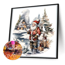 Load image into Gallery viewer, Diamond Painting - Full Round - Santa in the snow (30*30CM)