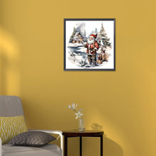 Load image into Gallery viewer, Diamond Painting - Full Round - Santa in the snow (30*30CM)