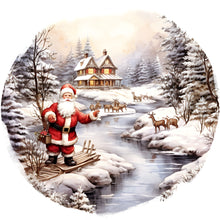 Load image into Gallery viewer, Diamond Painting - Full Round - Santa in the snow (30*30CM)