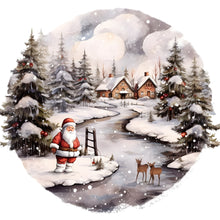 Load image into Gallery viewer, Diamond Painting - Full Round - Santa in the snow (30*30CM)