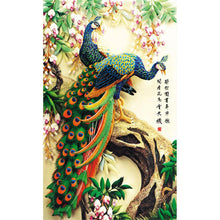 Load image into Gallery viewer, Peacock 32*45CM(Canvas) Special Shaped Drill Diamond Painting