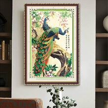 Load image into Gallery viewer, Peacock 32*45CM(Canvas) Special Shaped Drill Diamond Painting
