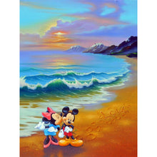 Load image into Gallery viewer, AB Diamond Painting - Full Square - Mickey Mouse playing by the sea (30*40CM)
