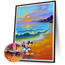 Load image into Gallery viewer, AB Diamond Painting - Full Square - Mickey Mouse playing by the sea (30*40CM)