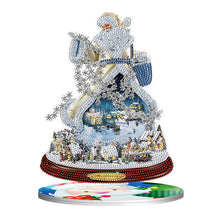 Load image into Gallery viewer, 5D DIY Santa Claus Diamond Kit Christmas Ornament Xmas Tree Diamond Painting Kit
