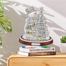 Load image into Gallery viewer, 5D DIY Santa Claus Diamond Kit Christmas Ornament Xmas Tree Diamond Painting Kit