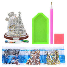 Load image into Gallery viewer, 5D DIY Santa Claus Diamond Kit Christmas Ornament Xmas Tree Diamond Painting Kit