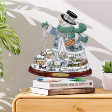 Load image into Gallery viewer, 5D DIY Santa Claus Diamond Kit Christmas Ornament Xmas Tree Diamond Painting Kit