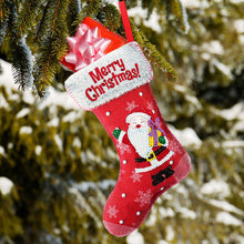 Load image into Gallery viewer, Christmas Rhinestone Painting Fireplace Stocking Diamond Art Candy Bag (26x16cm)