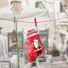 Load image into Gallery viewer, Christmas Rhinestone Painting Fireplace Stocking Diamond Art Candy Bag (26x16cm)