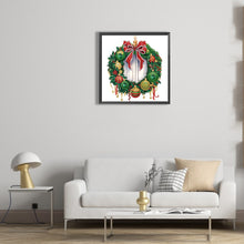 Load image into Gallery viewer, Diamond Painting - Partial Special Shaped - Christmas wreath (30*30CM)