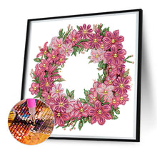 Load image into Gallery viewer, Diamond Painting - Partial Special Shaped - Christmas wreath (30*30CM)