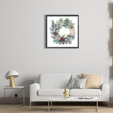 Load image into Gallery viewer, Diamond Painting - Partial Special Shaped - Christmas wreath (30*30CM)