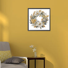 Load image into Gallery viewer, Diamond Painting - Partial Special Shaped - Christmas wreath (30*30CM)