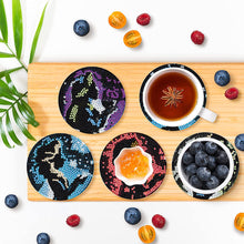 Load image into Gallery viewer, 8PCS Diamond Painting Art Coaster Kits Vivid Butterfly with Holder Special Shape
