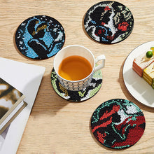 Load image into Gallery viewer, 8PCS Diamond Painting Art Coaster Kits Vivid Butterfly with Holder Special Shape