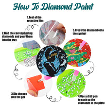 Load image into Gallery viewer, 8PCS Diamond Painting Art Coaster Kits Vivid Butterfly with Holder Special Shape