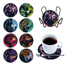 Load image into Gallery viewer, 8PCS Diamond Painting Art Coaster Kits Vivid Butterfly with Holder Special Shape