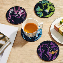 Load image into Gallery viewer, 8PCS Diamond Painting Art Coaster Kits Vivid Butterfly with Holder Special Shape