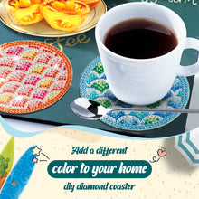 Load image into Gallery viewer, 8PCS Diamond Painting Art Coaster Kits Vivid Butterfly with Holder Special Shape