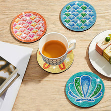 Load image into Gallery viewer, 8PCS Diamond Painting Art Coaster Kits Vivid Butterfly with Holder Special Shape