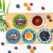 Load image into Gallery viewer, 8PCS Diamond Painting Art Coaster Kits Vivid Butterfly with Holder Special Shape