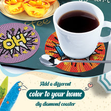 Load image into Gallery viewer, 8PCS Diamond Painting Art Coaster Kits Vivid Butterfly with Holder Special Shape